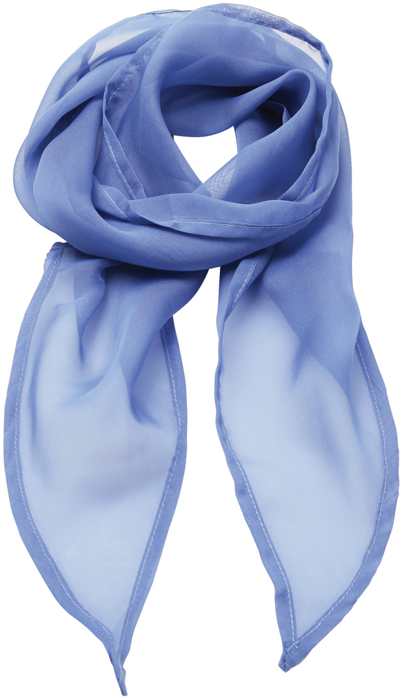PR740 - Ladies Chiffon Scarf - Mid Blue
