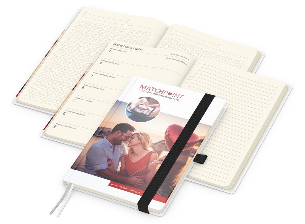 Wochenplaner Match-Hybrid Creme Bestseller, Cover-Star matt, schwarz Wochenplaner Match-Hybrid Creme Bestseller, Cover-Star matt, schwarz