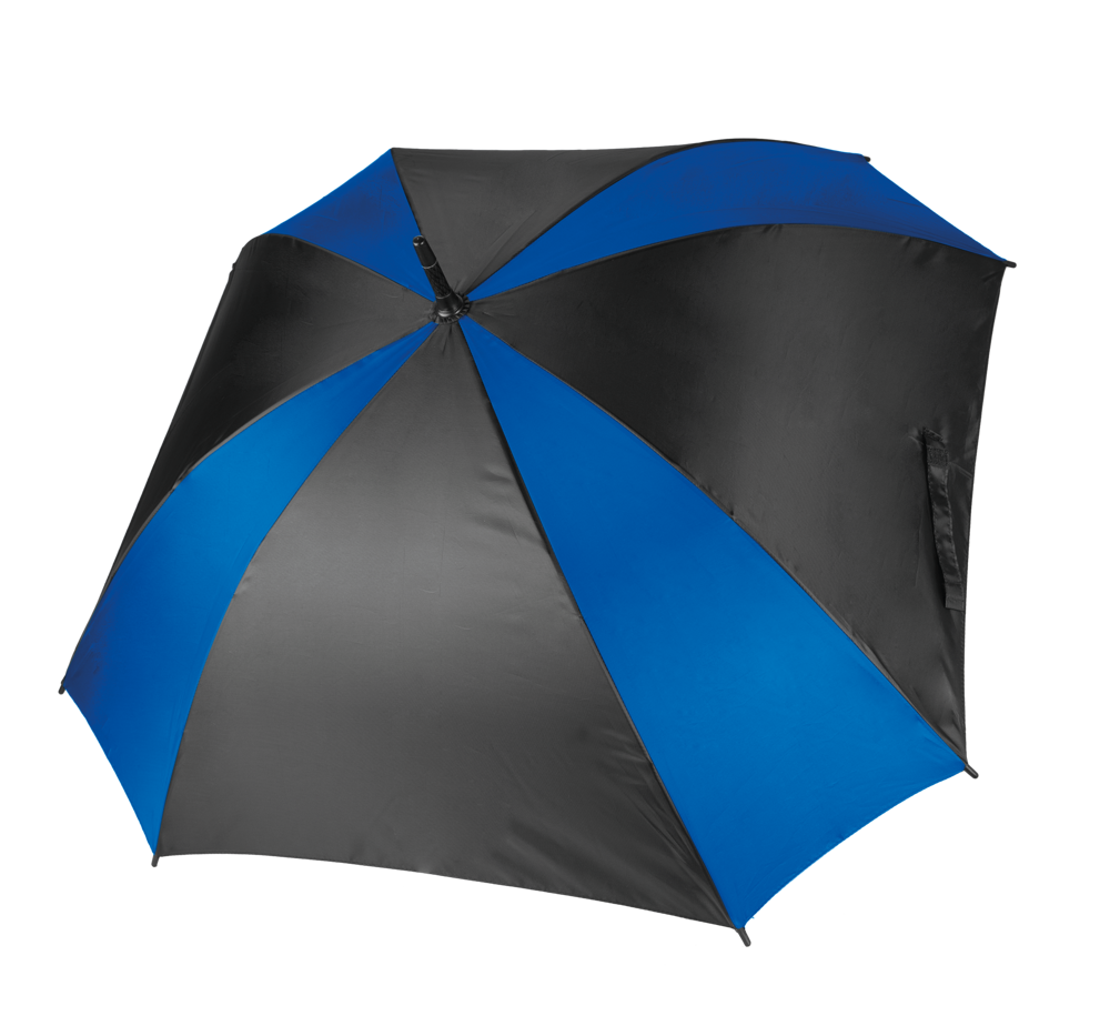 KI2023 - Quadratischer Schirm - Black / Royal Blue