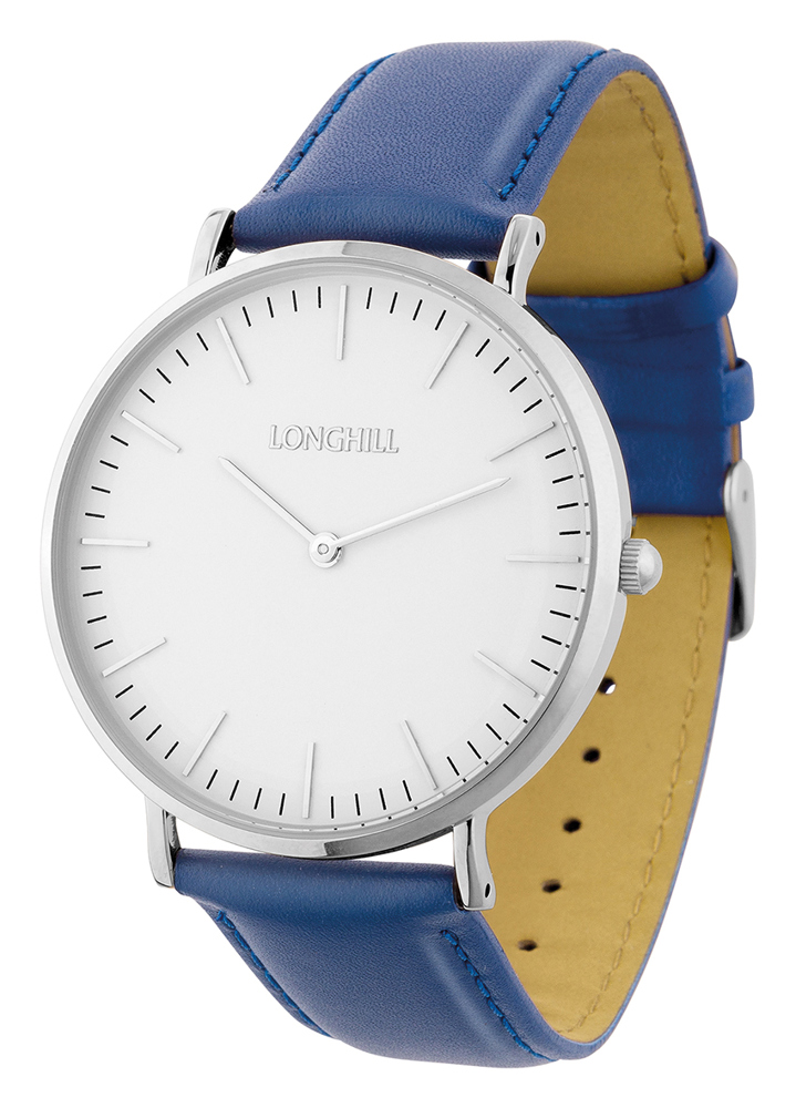 Metalluhr CLASSIC FLAT - dunkelblau