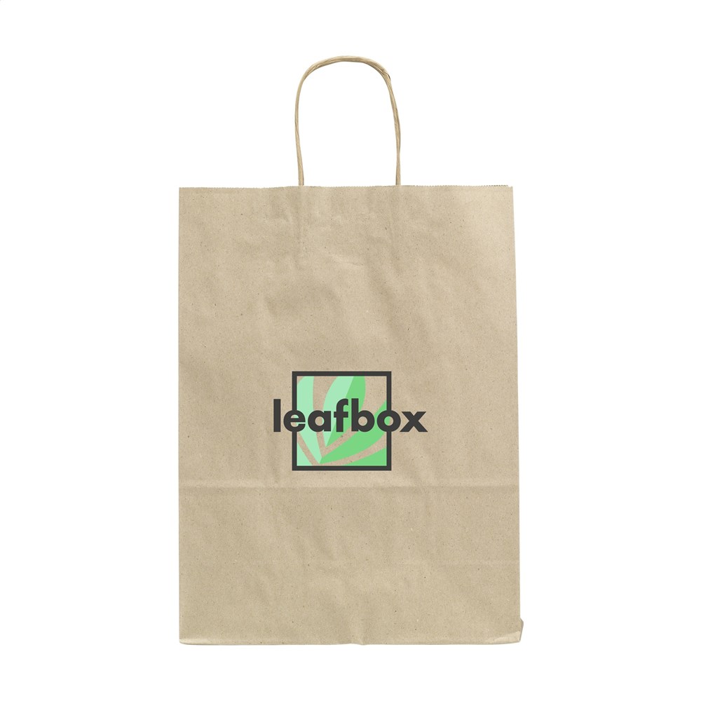 Leaf It Bag Wide aus recyceltem Graspapier (90 g/m²) M Leaf It Bag Wide aus recyceltem Graspapier (90 g/m²) M