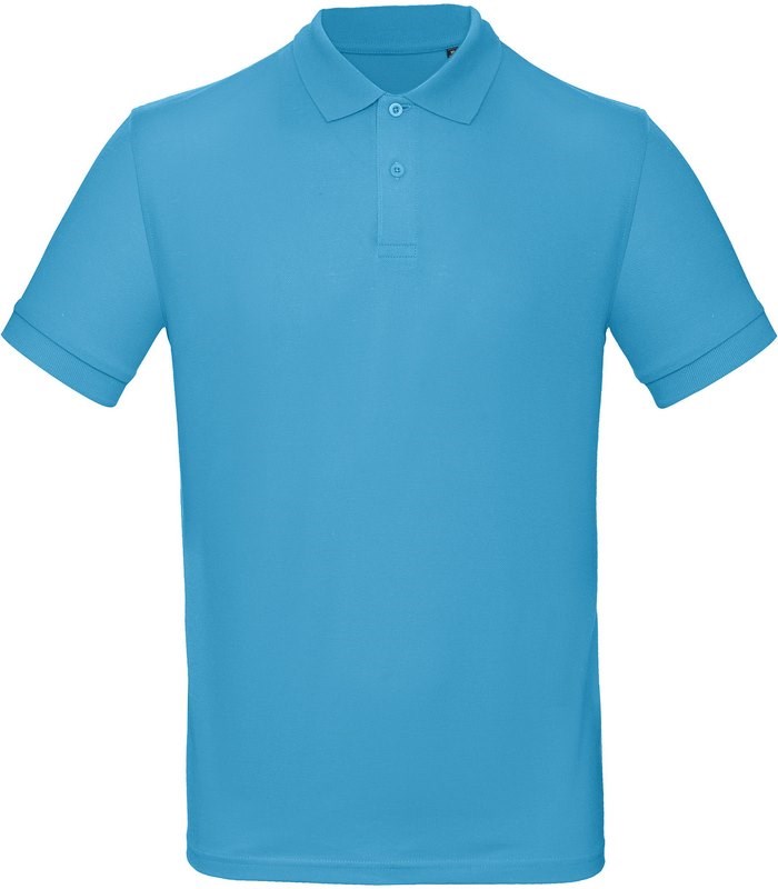 B&C Men's organic polo shirt - Very Turquoise