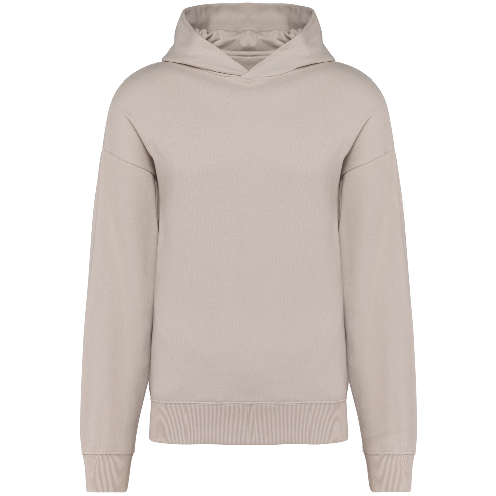 K4018 - Kapuzensweatshirt aus Molton, Oversize, Unisex - Clay