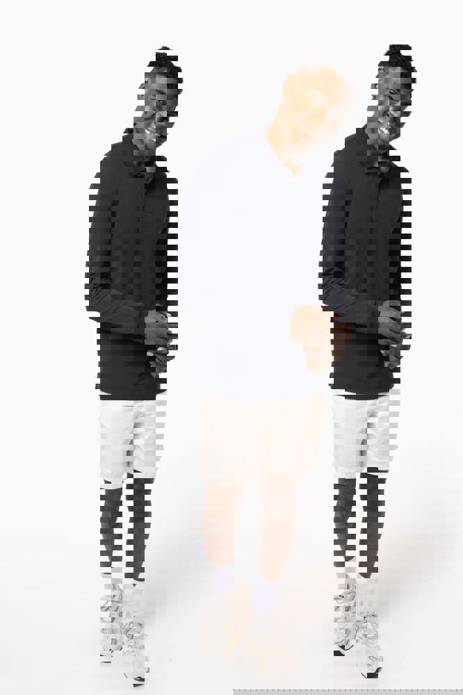 K2027A - Herren Piqué-Polohemd lange Ärmel Bio-180