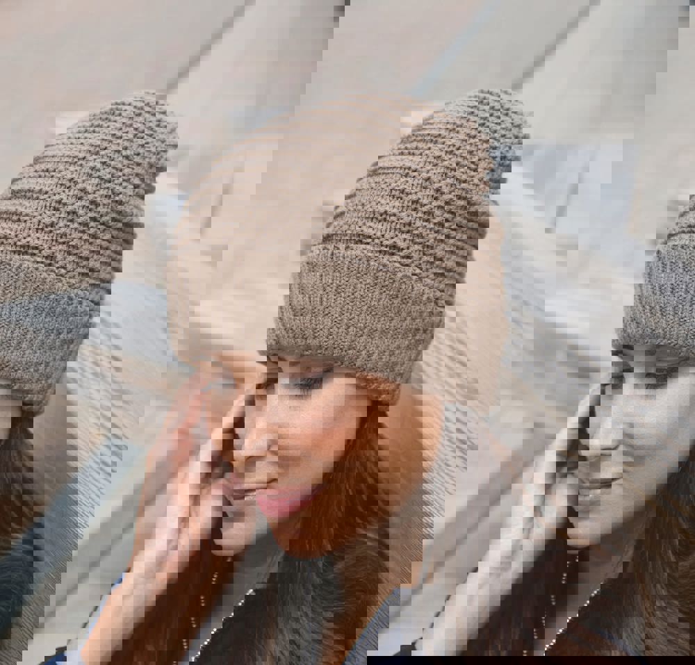 RC376X - Braided knit hat