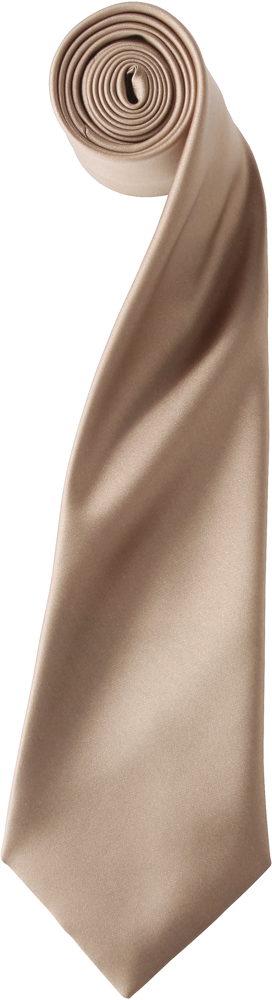 PR750 - colours' Satin Tie - Khaki beige