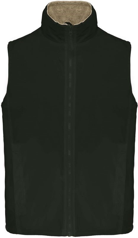 Kariban Record > Bodywärmer mit Fleece-Innenfutter - Waldgrün / Beige