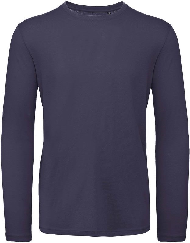 B&C Men's organic Inspire long-sleeved T-shirt - Städtisch Marine