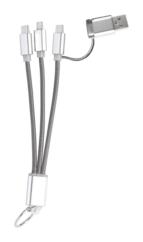 Rashort - Ladekabel-Schlüsselanhänger - Grau