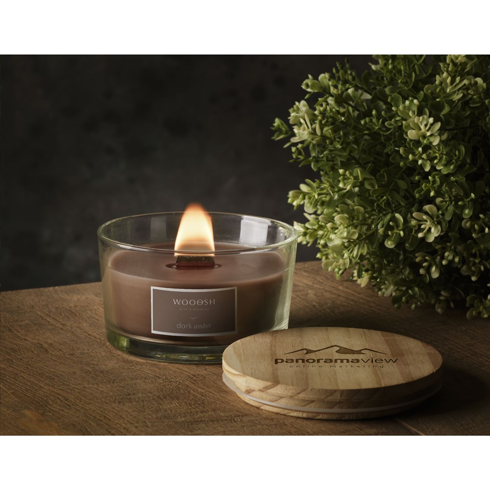 Wooosh Flame Scented Candle Dark Amber Wooosh Flame Scented Candle Dark Amber