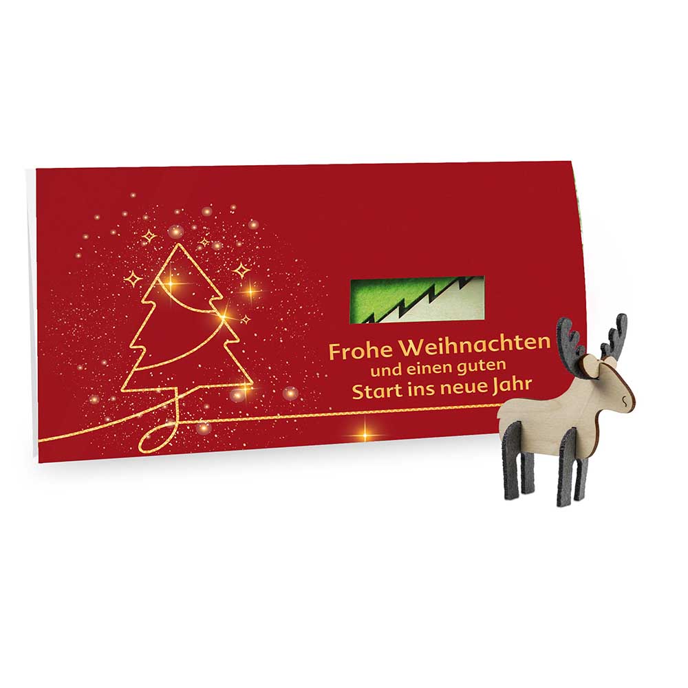 Steckfiguren-Karte Filz - Standardmotiv - Elch Steckfiguren-Karte Filz - Standardmotiv - Elch