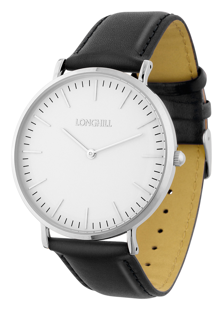 Metalluhr CLASSIC FLAT - schwarz