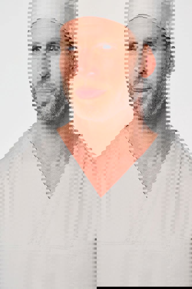 WK507C - Kurzärmlige Unisex-Tunika aus Baumwollpolyester