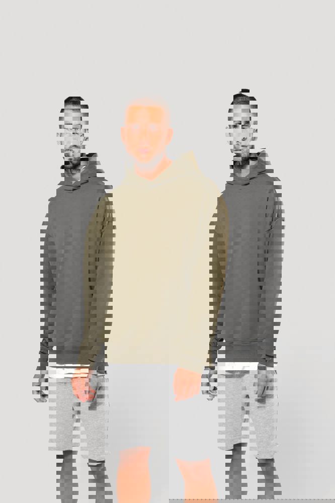 K4018 - Kapuzensweatshirt aus Molton, Oversize, Unisex