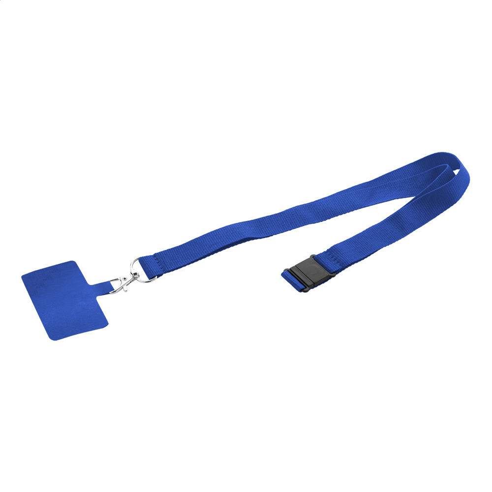 Revent Call - RPET-Handyhalter-Lanyard - blau
