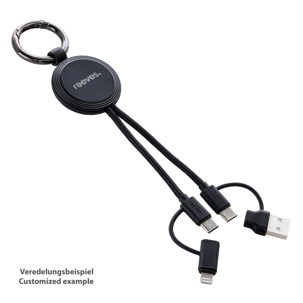 4-in-1 Ladekabel mit Beleuchtung REEVES-CONVERTICS LIGHT UP