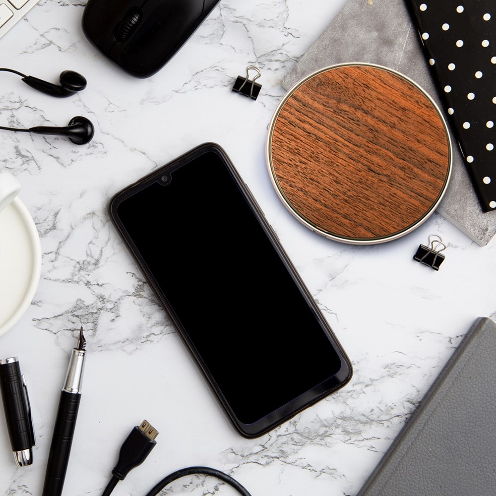 Wireless Charger AuraPad-Walnussbraun Wireless Charger AuraPad-Walnussbraun