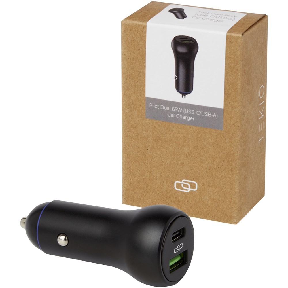 Pilot duales 55W USB-C/USB-A Autoladegerät Pilot duales 55W USB-C/USB-A Autoladegerät