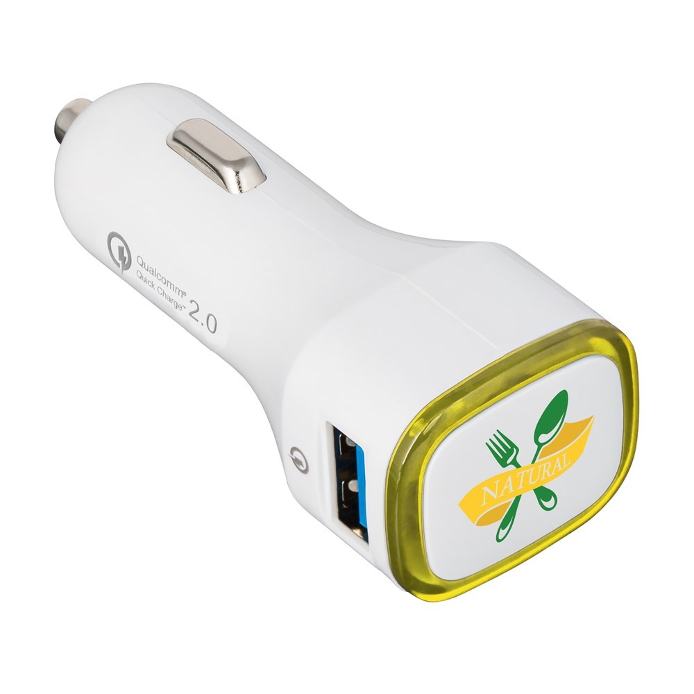 USB-Autoladeadapter Quick Charge 2.0® COLLECTION 500 - Gelb