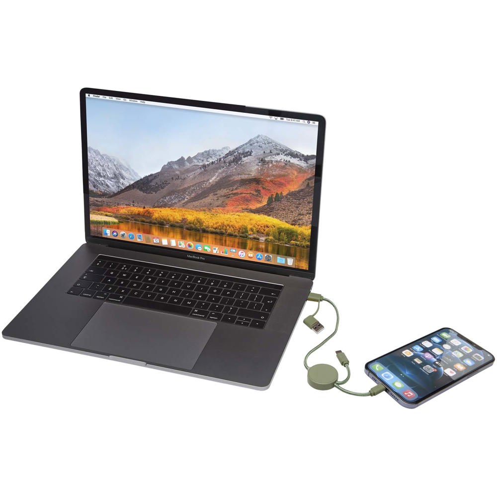 Citala 30 cm 5-in-1 Kabel aus recyceltem Kunststoff für Datenübertragung und 27W Schnellladung