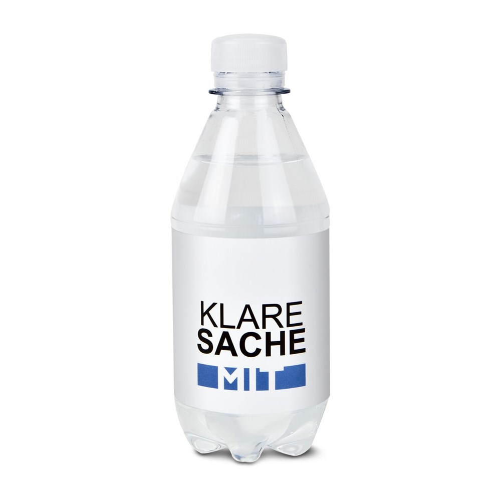 330 ml PromoWater - Mineralwasser, mit Kohlensäure, Hergestellt in Deutschland - Eco Papier-Etikett 330 ml PromoWater - Mineralwasser, mit Kohlensäure, Hergestellt in Deutschland - Eco Papier-Etikett