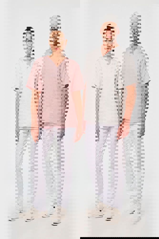 WK507C - Kurzärmlige Unisex-Tunika aus Baumwollpolyester