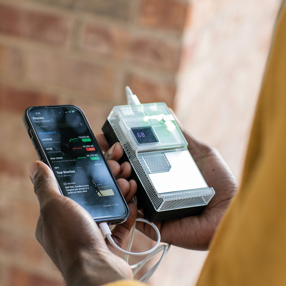 Elexa Powerbank recy.ABS 20 000 mAh  - Schwarz