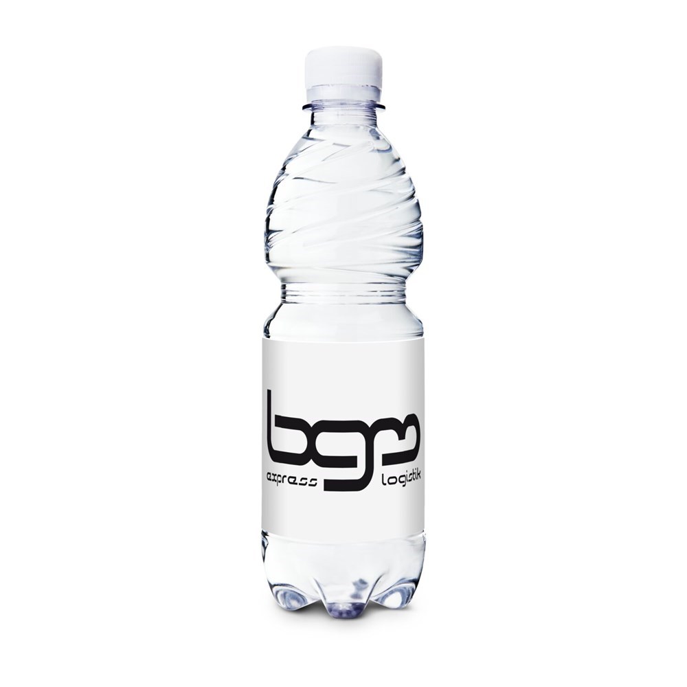 500 ml PromoWater - Mineralwasser mit Kohlensäure, Hergestellt in Deutschland - Eco Papier-Etikett 500 ml PromoWater - Mineralwasser mit Kohlensäure, Hergestellt in Deutschland - Eco Papier-Etikett