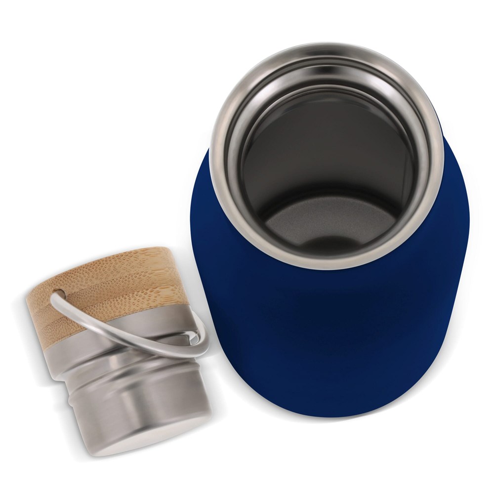 Isolier-Flasche mit Bambusdeckel, 500ml