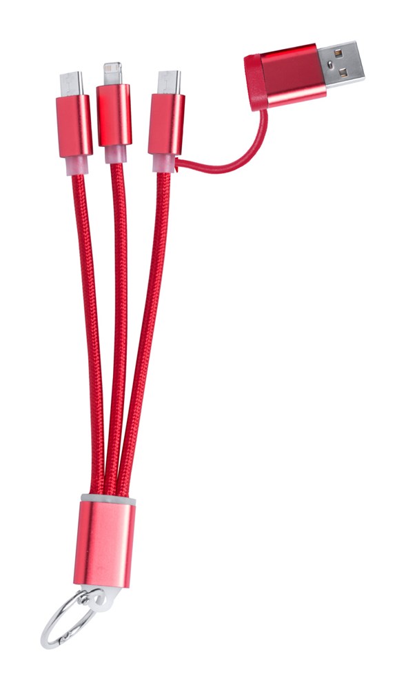 Rashort - Ladekabel-Schlüsselanhänger - rot