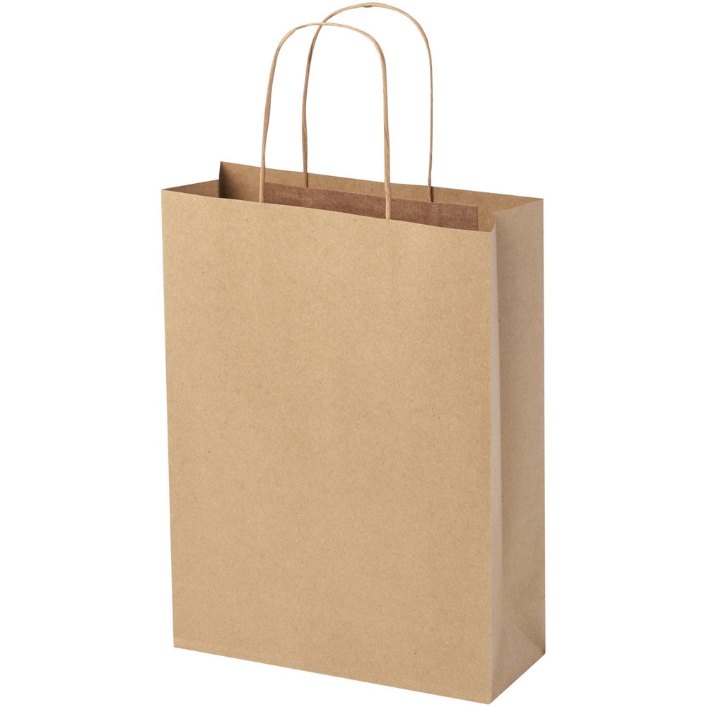 Kraftpapiertasche 120 g/m² mit gedrehten Griffen – mittel Kraftpapiertasche 120 g/m² mit gedrehten Griffen – mittel