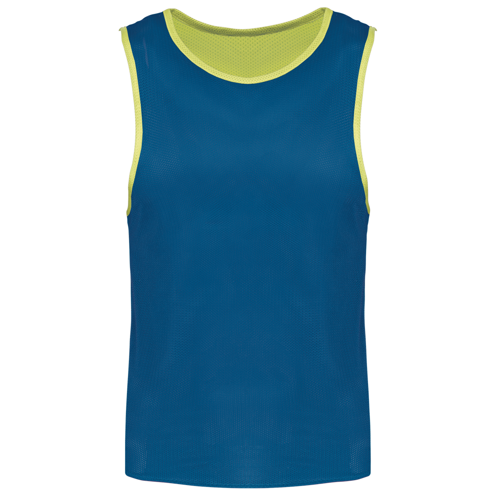 PA048 - Beidseitig tragbares Multisport-Leibchen für Kinder - Fluo yellow/ Sporty royal blue