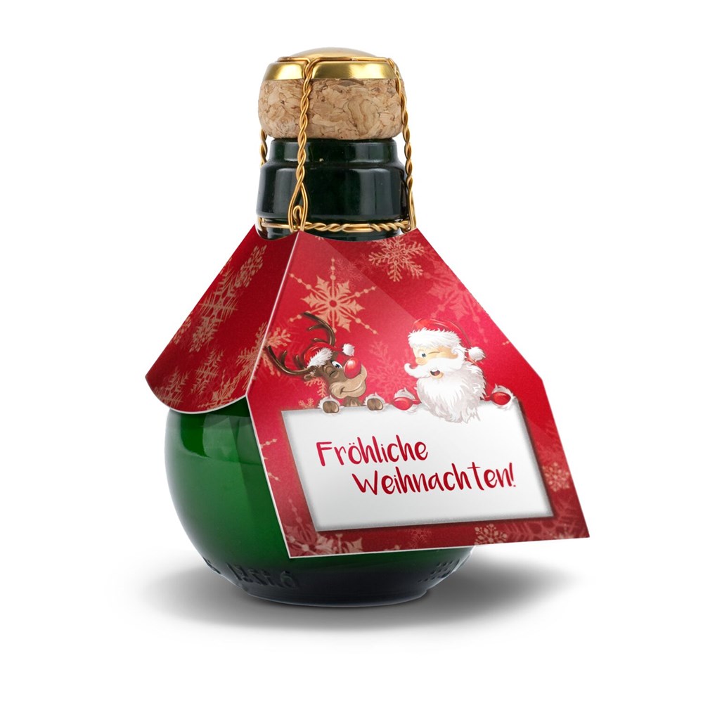 Kleinste Sektflasche der Welt! Fröhliche Weihnachten - Ohne Geschenkkarton, 125 ml Kleinste Sektflasche der Welt! Fröhliche Weihnachten - Ohne Geschenkkarton, 125 ml