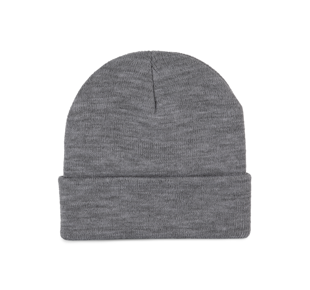 KP892 - Recycelte Mütze mit Strickumschlag - Oxford Grey