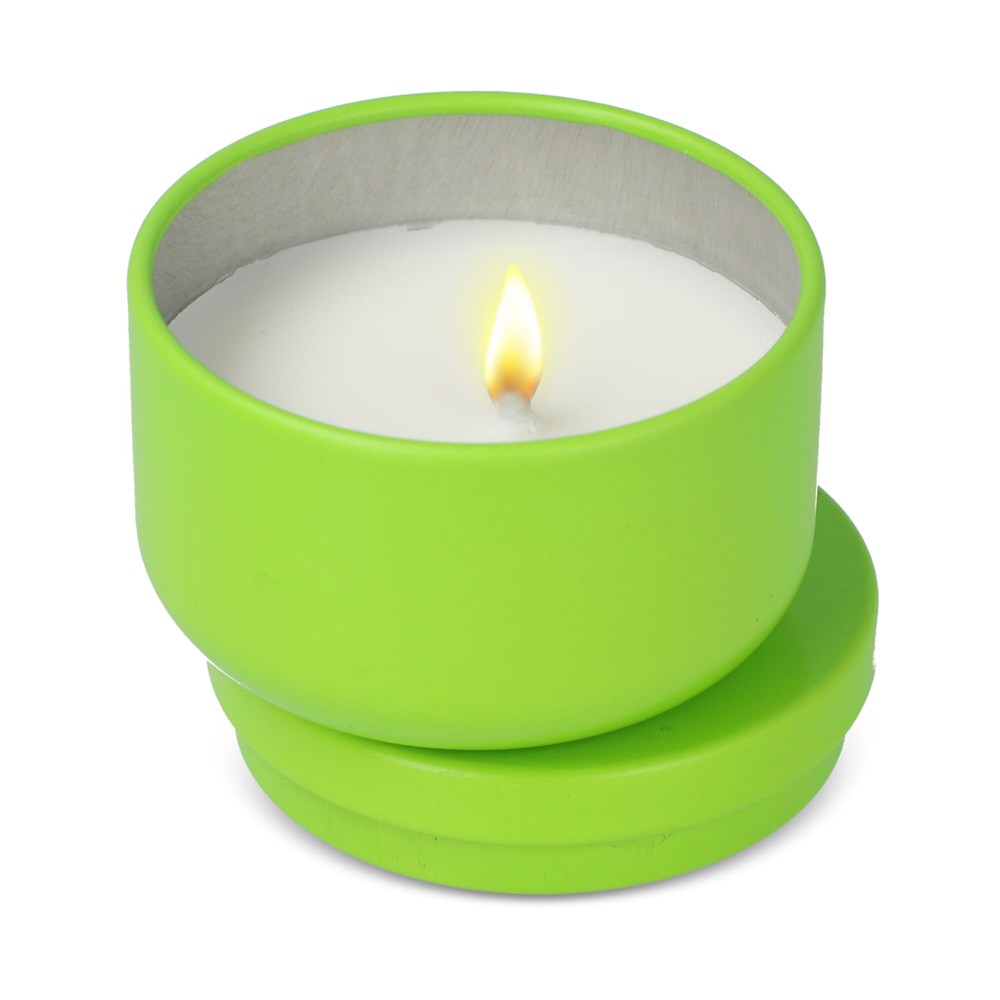 Asana unparfümierte Kerze auf Pflanzenbasis in recycelter Dose