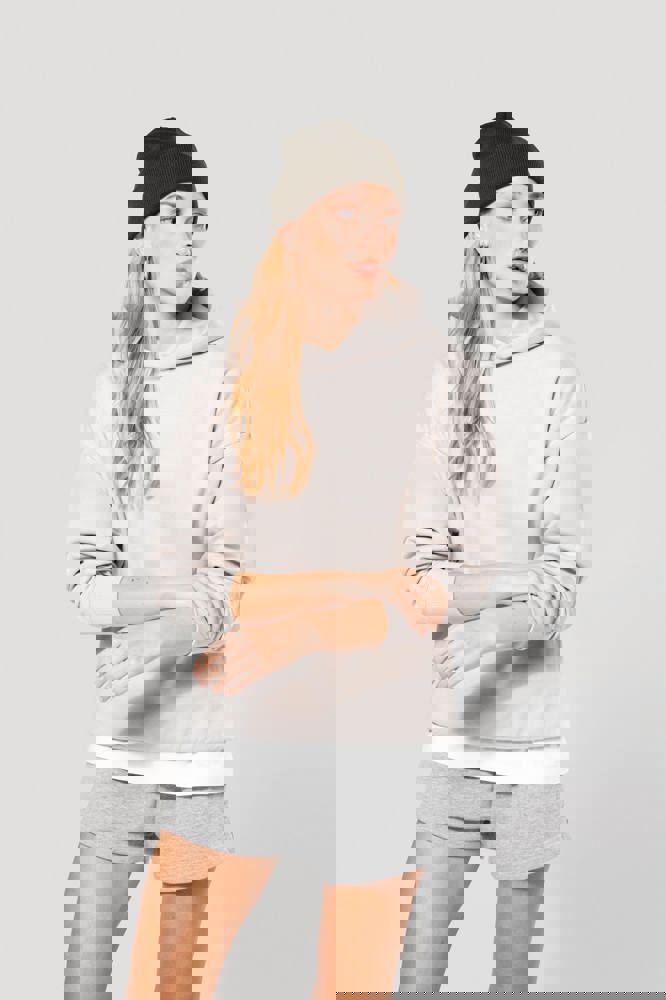 K4018 - Kapuzensweatshirt aus Molton, Oversize, Unisex