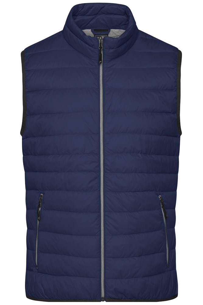 Men's Down Vest - Navy/silver (ca. Pantone 296C
429C)