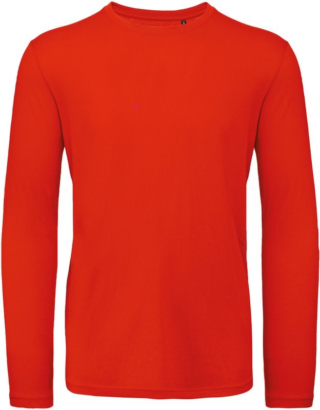 B&C Men's organic Inspire long-sleeved T-shirt - Fire Rot