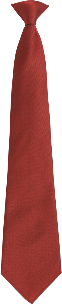 PR785 - Colours Fashion Clip Tie - Burgundy