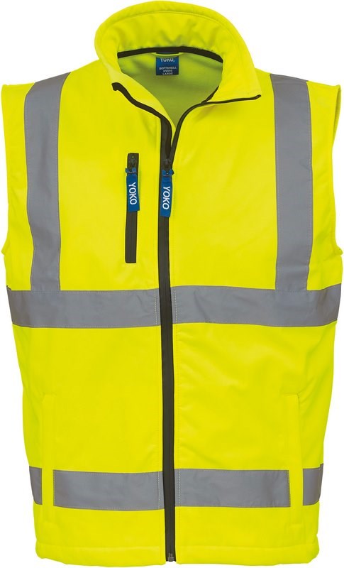 Yoko Hi-Vis Softshell Gilet - Hi Vis Gelb