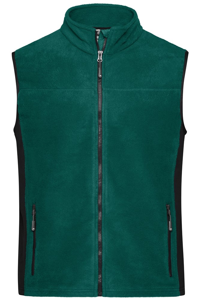 Men's Workwear Fleece Vest - STRONG - - Dark-green/black (ca. Pantone 554U
blackC)