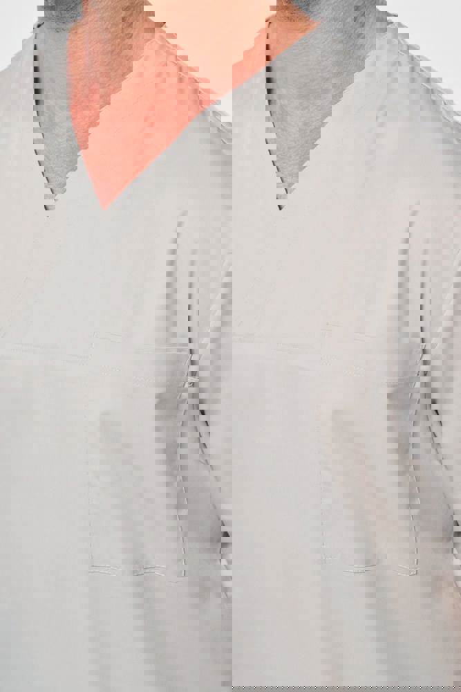 WK507C - Kurzärmlige Unisex-Tunika aus Baumwollpolyester